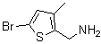 5-Bromo-3-methyl-2-thiophenemethanamine molecular structure (CAS 1784882-27-4)