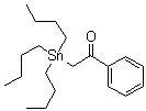 2-(三丁基锡烷基)苯乙酮分子结构 (CAS 17851-99-9)