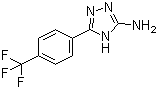 structure of CAS# 178556-79-1, 5-(4-(Trifluoromethyl)phenyl)-4H-1,2,4-triazol-3-amine