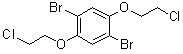 1,4-Dibromo-2,5-bis(2-chloroethoxy)benzene molecular structure (CAS 178557-12-5)