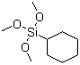 structure of CAS# 17865-54-2, Cyclohexyltrimethoxysilane
