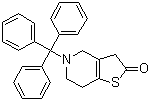 4,5,6,7-Tetrahydro-5-(triphenylmethyl)-thieno[3,2-c]pyridin-2(3H)-one molecular structure (CAS 178688-29-4)