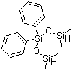 structure of CAS# 17875-55-7, 1,1,5,5-Tetramethyl-3,3-diphenyltrisiloxane