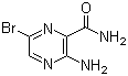 3-氨基-6-溴吡嗪-2-甲酰胺分子结构 (CAS 17890-77-6)
