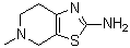 structure of CAS# 17899-48-8, 4,5,6,7-Tetrahydro-5-methylthiazolo[5,4-c]pyridin-2-amine