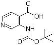 structure of CAS# 179024-65-8, 3-[(tert-Butoxycarbonyl)amino]isonicotinic acid