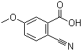 2-Cyano-5-methoxybenzoic acid molecular structure (CAS 179028-65-0)