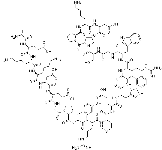 structure of CAS# 17908-57-5, Human beta-melanotropin