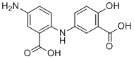 structure of CAS# 1797983-23-3, 5-Amino-2-((3-carboxy-4-hydroxyphenyl)amino)benzoic acid