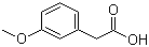 structure of CAS# 1798-09-0, 3-Methoxyphenylacetic acid