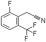 structure of CAS# 179946-34-0, 2-Fluoro-6-(trifluoromethyl)phenylacetonitrile