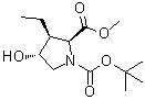 CAS # 1799733-68-8, (2S,3S,4R)-3-Ethyl-4-hydroxy-1,2-pyrrolidinedicarboxylic acid 1-(1,1-dimethylethyl) 2-methyl ester