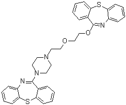 CAS 登录号：1800608-95-0, 11-[4-[2-[2-(二苯并[b,f][1,4]硫氮杂卓-11-基氧基)乙氧基]乙基]-1-哌嗪基]二苯并[b,f][1,4]硫氮杂卓