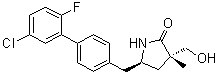 CAS # 1802379-04-9, (3S,5R)-5-[(5'-Chloro-2'-fluoro[1,1'-biphenyl]-4-yl)methyl]-3-(hydroxymethyl)-3-methyl-2-pyrrolidinone