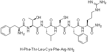 CAS # 180387-76-2, L-Phenylalanyl-L-threonyl-L-leucyl-L-cysteinyl-L-phenylalanyl-L-argininamide