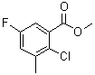 structure of CAS# 1805112-73-5, 2-氯-5-氟-3-甲基苯甲酸甲酯