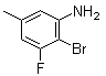 structure of CAS# 1805421-04-8, 2-Bromo-3-fluoro-5-methylbenzenamine