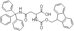 structure of CAS# 180570-71-2, N-(9-Fluorenylmethyloxycarbonyl)-N'-trityl-D-asparagine