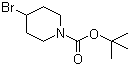 structure of CAS# 180695-79-8, 1-Boc-4-bromopiperidine