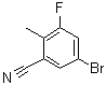 structure of CAS# 1807117-78-7, 5-Bromo-3-fluoro-2-methylbenzonitrile