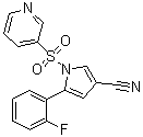 5-(2-氟苯基)-1-(3-吡啶基磺酰基)-1H-吡咯-3-甲腈分子结构 (CAS 1807642-39-2)