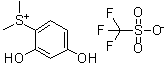 structure of CAS# 180787-54-6, 2,4-Dihydroxyphenyldimethylsulfonium triflate