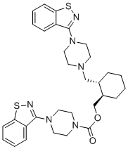 CAS # 1807983-63-6, Lurasidone Impurity 7, ((1R,2R)-2-((4-(benzo[d]isothiazol-3-yl)piperazin-1-yl)methyl)cyclohexyl)methyl 4-(benzo[d]isothiazol-3-yl)piperazine-1-carboxylate