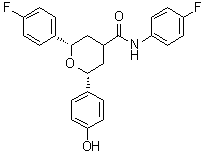 CAS # 1809031-16-0, (2S,6R)-N,2-Bis(4-fluorophenyl)tetrahydro-6-(4-hydroxyphenyl)-2H-pyran-4-carboxamide