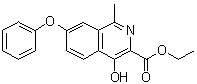 4-Hydroxy-1-methyl-7-phenoxy-3-isoquinolinecarboxylic acid ethyl ester molecular structure (CAS 1809286-36-9)