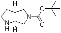 structure of CAS# 180975-51-3, tert-Butyl cis-hexahydropyrrolo[3,4-b]pyrrole-5(1H)-carboxylate