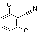 structure of CAS# 180995-12-4, 2,4-Dichloro-3-pyridinecarbonitrile