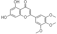 structure of CAS# 18103-42-9, 5,7-Dihydroxy-3',4',5'-trimethoxyflavone