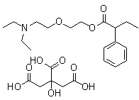 CAS 登录号：18109-81-4, 柠檬酸布他米酯