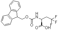 structure of CAS# 181128-48-3, (2S)-2-[[(9H-芴-9-基甲氧基)羰基]氨基]-4,4,4-三氟丁酸