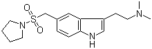 CAS # 181183-52-8, Almotriptan, N,N-Dimethyl-2-[5-(pyrrolidin-1-ylsulfonylmethyl)-1H-indol-3-yl]ethanamine