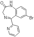 溴西泮分子结构 (CAS 1812-30-2)