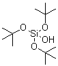 structure of CAS# 18166-43-3, 三(叔丁氧基)硅烷醇