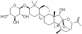 25-脱水升麻醇 3-beta-D-木糖苷分子结构 (CAS 181765-11-7)