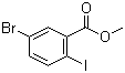 Methyl 5-bromo-2-iodobenzoate molecular structure (CAS 181765-86-6)