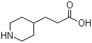 structure of CAS# 1822-32-8, 4-哌啶丙酸