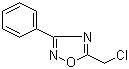 structure of CAS# 1822-94-2, 5-(Chloromethyl)-3-phenyl-1,2,4-oxadiazole