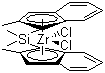 meso-Dimethylsilylbis(2-methylindenyl)zirconium dichloride molecular structure (CAS 182210-68-0)