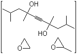 CAS # 182211-02-5, Ethoxylated propoxylated 2,4,7,9-tetramethyl-5-decyne-4,7-diol, 2-Methyl-oxirane polymer with oxirane ether with 2,4,7,9-tetramethyl-5-decyne-4,7-diol, Ethylene oxide-propylene oxide copolymer diether with 2,4,7,9-tetramethyl-5-decyne-4,7-diol