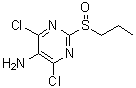 CAS # 1823431-32-8, 4,6-Dichloro-2-(propylsulfinyl)-5-pyrimidinamine