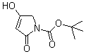 structure of CAS# 182352-48-3, 2,5-Dihydro-4-hydroxy-2-oxo-1H-pyrrole-1-carboxylic acid 1,1-dimethylethyl ester