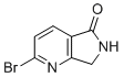 structure of CAS# 1823921-07-8, 2-Bromo-6,7-dihydro-pyrrolo[3,4-b]pyridin-5-one