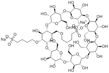 structure of CAS# 182410-00-0, Sulfobutylbetadex sodium