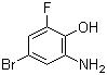 structure of CAS# 182499-89-4, 2-Amino-4-bromo-6-fluorophenol