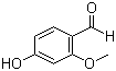 structure of CAS# 18278-34-7, 4-Hydroxy-2-methoxybenzaldehyde