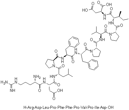 CAS 登录号：182912-63-6, L-精氨酰-L-alpha-天冬氨酰-L-亮氨酰-L-脯氨酰-L-苯丙氨酰-L-苯丙氨酰-L-脯氨酰-L-缬氨酰-L-脯氨酰-L-异亮氨酰-L-天冬氨酸
